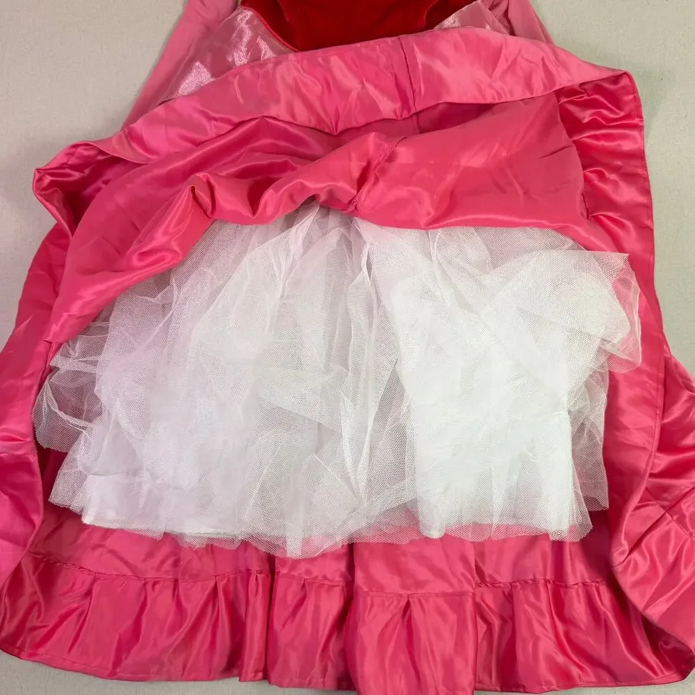 Disney Sleeping Beauty Princess Aurora Dress Adult Costume Medium Pink Cosplay - Picture 12 of 13